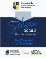 Processo Seletivo Mestrado e Doutorado 2026.2 - PGH UFRPE